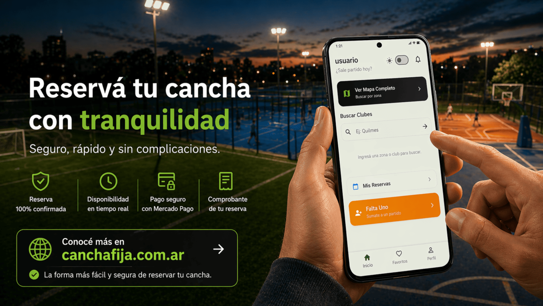 ¿Realmente está reservada tu cancha? El fin de la incertidumbre al alquilar por WhatsApp