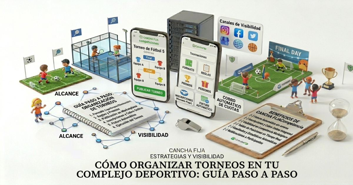Cómo organizar torneos en tu complejo deportivo: guía paso a paso
