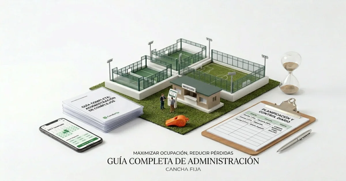 Cómo administrar un complejo de canchas de fútbol: guía completa